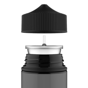 Chubby Gorilla - 200ML Unicorn Bottle - Transparent Black Bottle / Black Cap - V3 - Copackr.com