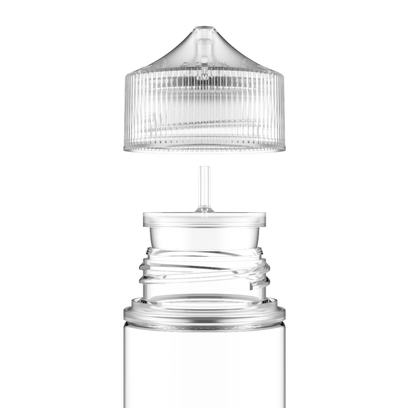 Chubby Gorilla - 100ML Unicorn Bottle - Clear Bottle / Natural Cap - V3 - Copackr.com
