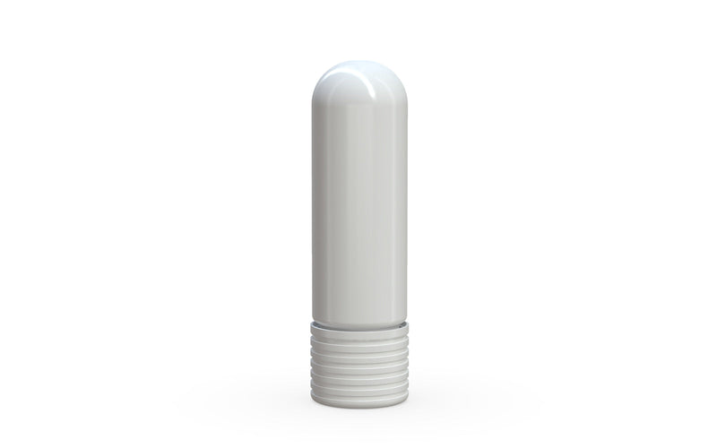 510 Cartridge Spiral CR Container Round Top - Opaque White With Opaque White Lid - Copackr.com