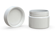 300CC/10FL.OZ Spiral CR - XL Container With Inner Seal & Tamper - Opaque White With Opaque White Lid - Copackr.com