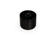 510 Cartridge Spiral CR Container Flat Top - Opaque Black With Opaque Black Lid - Copackr.com