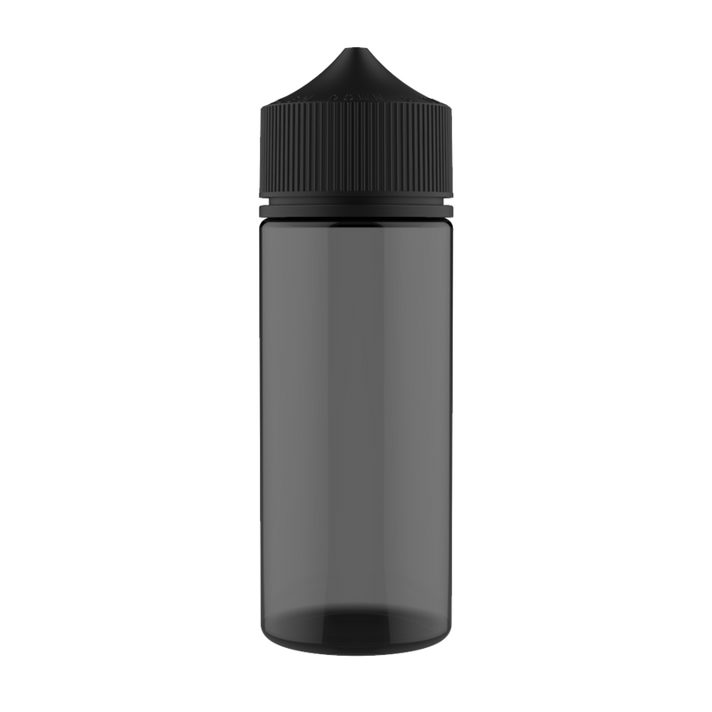 Chubby Gorilla - 120ML Unicorn Bottle - Translucent Black Bottle / Black Cap - V3 - Copackr.com