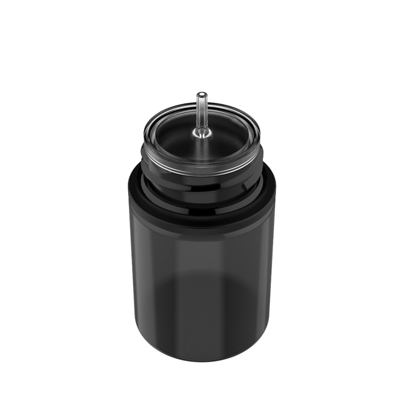 Chubby Gorilla 60ML Stubby Unicorn Bottle - Black Transparent Bottle / Black Cap - V3 - Copackr.com