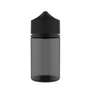 Chubby Gorilla - 75ML Stubby Unicorn Bottle - Transparent Black Bottle / Black Cap - V3 - Copackr.com