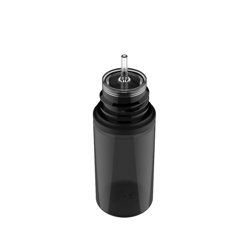 Chubby Gorilla Chubby Gorilla - 30ML Stubby Unicorn Bottle - Transparent Black Bottle / Black Cap - V3