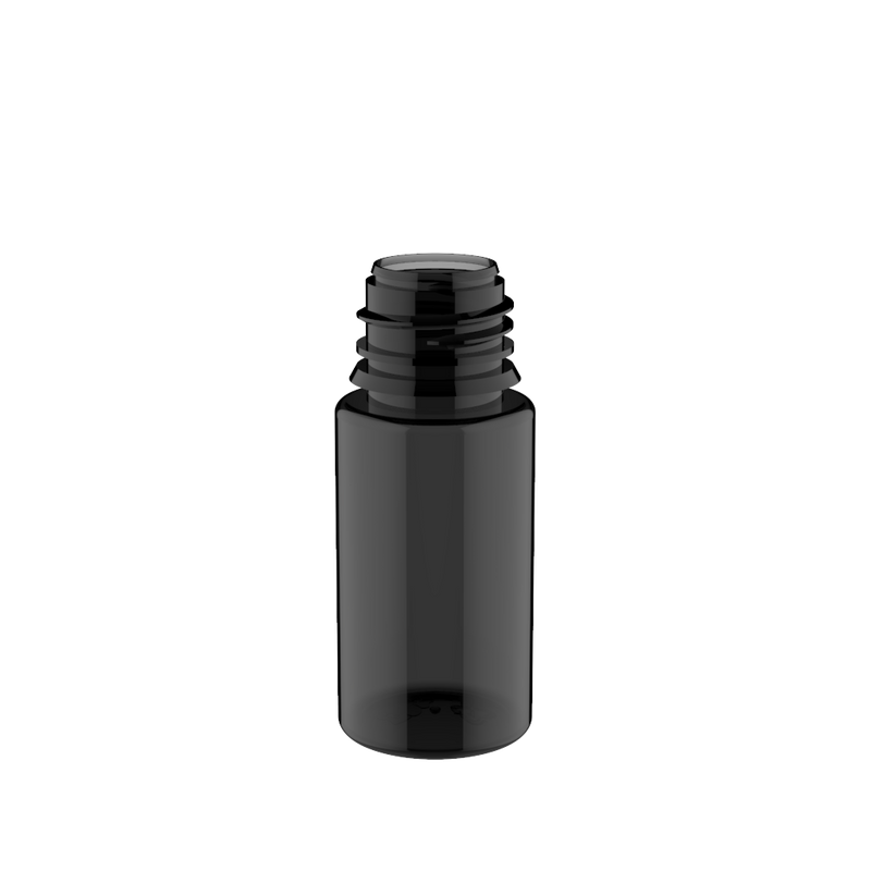 Chubby Gorilla Chubby Gorilla - 30ML Stubby Unicorn Bottle - Transparent Black Bottle / Black Cap - V3