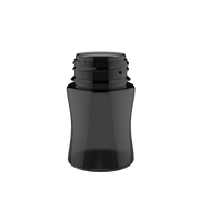 Chubby Gorilla 60ML Stubby Unicorn Bottle - Black Transparent Bottle / Black Cap - V3 - Copackr.com