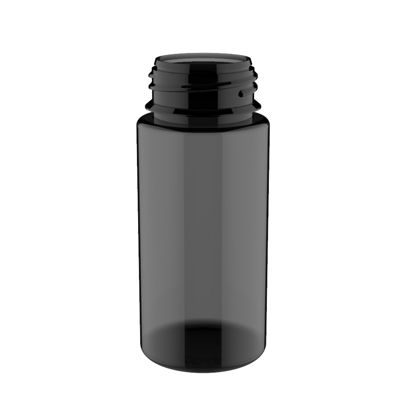 Chubby Gorilla - 100ML Unicorn Bottle - Transparent Black Bottle / Black Cap - V3 - Copackr.com
