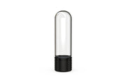 510 Cartridge Spiral CR Container Round Top - Clear Natural With Opaque Black Lid - Copackr.com