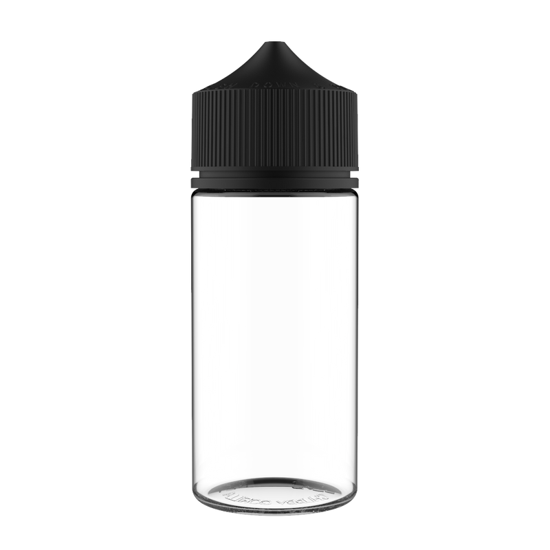 Chubby Gorilla - 100ML Unicorn Bottle - Clear Bottle / Black Cap - V3 - Copackr.com