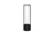 510 Cartridge Spiral CR Container Flat Top - Clear Natural With Opaque Black Lid - Copackr.com