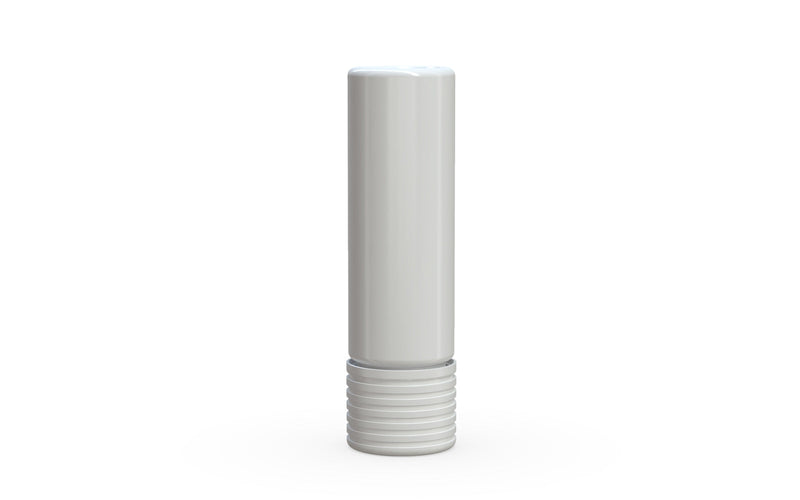 510 Cartridge Spiral CR Container Flat Top - Opaque White With Opaque White Lid - Copackr.com