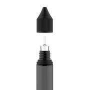 Chubby Gorilla - 20ML Unicorn Bottle - Transparent Black Bottle / Black Cap - V3 - Copackr.com