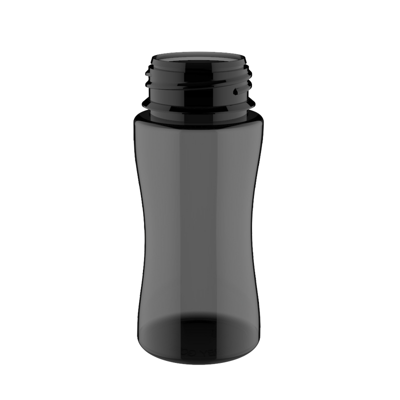 Chubby Gorilla - 100ML Unicorn Bottle - Transparent Black Bottle / Black Cap - V3 - Copackr.com