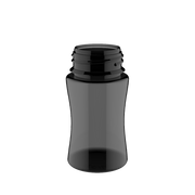 Chubby Gorilla - 75ML Stubby Unicorn Bottle - Transparent Black Bottle / Black Cap - V3 - Copackr.com