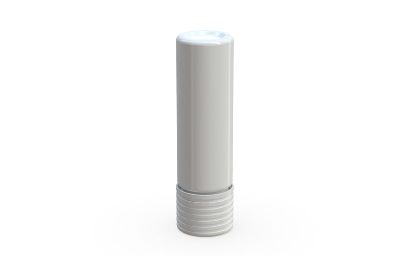 510 Cartridge Spiral CR Container Flat Top - Opaque White With Opaque White Lid - Copackr.com