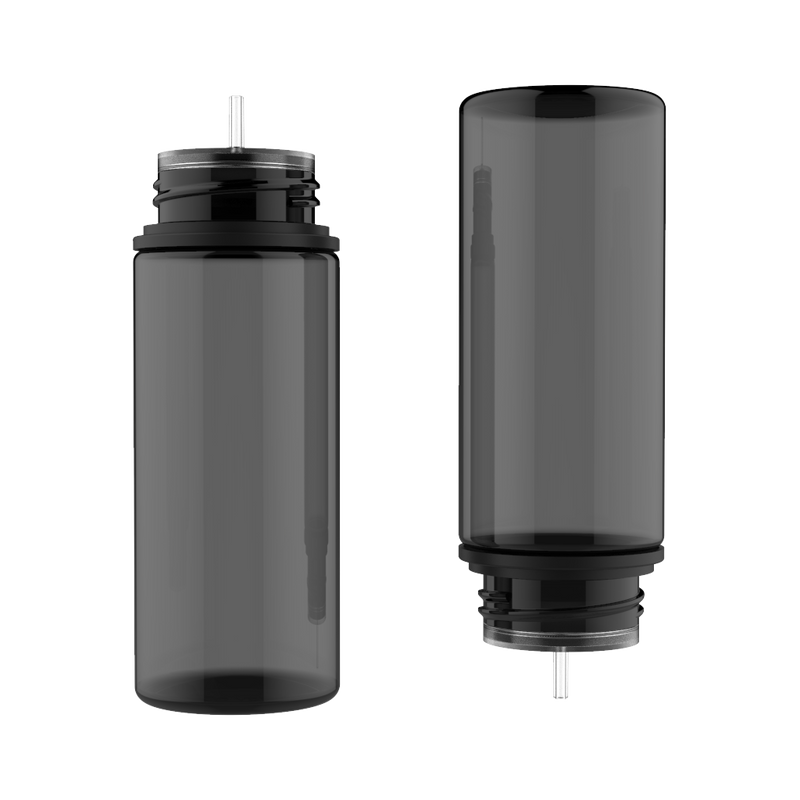Chubby Gorilla - 120ML Unicorn Bottle - Translucent Black Bottle / Black Cap - V3 - Copackr.com