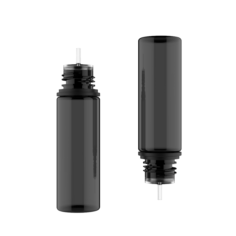 Chubby Gorilla - 50ML Unicorn Bottle - Transparent Black Bottle / Black Cap - V3 - Copackr.com