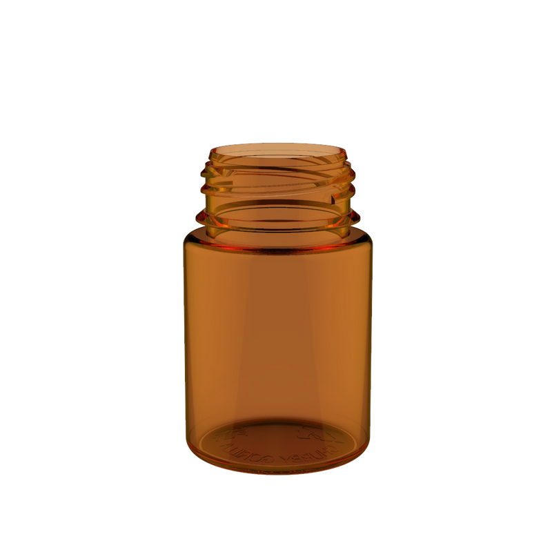 Chubby Gorilla - 60ML Stubby Unicorn Bottle - Amber Bottle / Black Cap - V3 - Copackr.com
