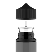 Chubby Gorilla - 100ML Unicorn Bottle - Transparent Black Bottle / Black Cap - V3 - Copackr.com