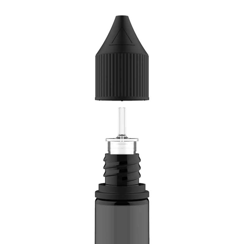 Chubby Gorilla Chubby Gorilla - 30ML Unicorn Bottle - Transparent Black Bottle / Black Cap - V3