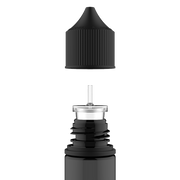 Chubby Gorilla - 50ML Unicorn Bottle - Transparent Black Bottle / Black Cap - V3 - Copackr.com