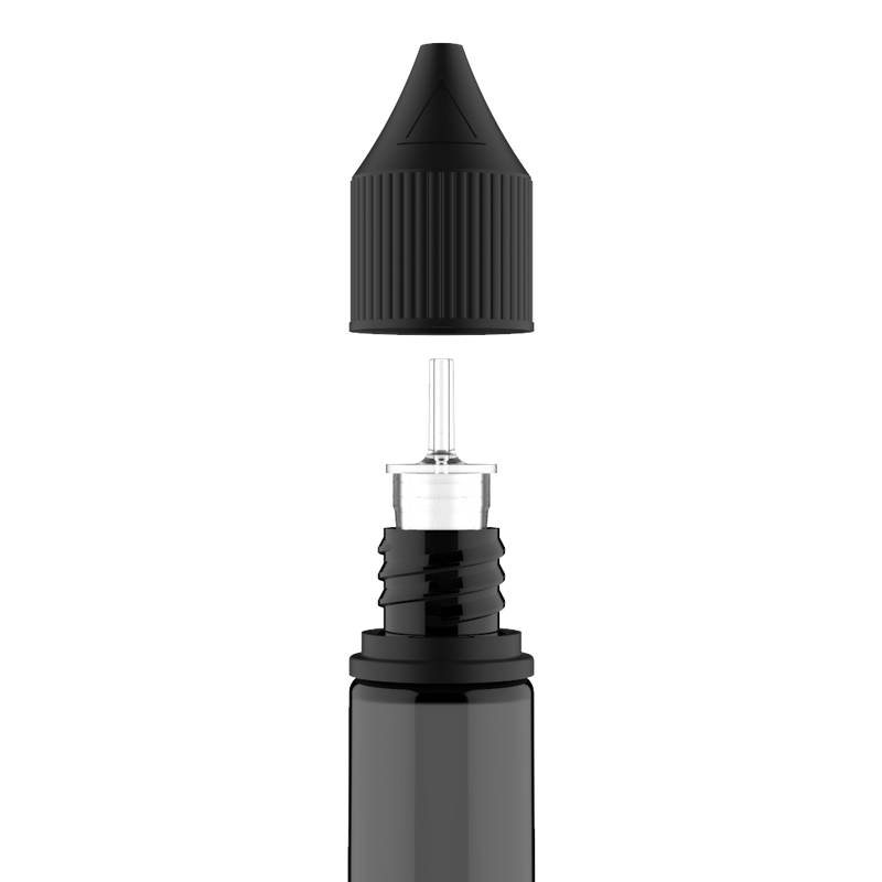 Chubby Gorilla - 15/16,5 ML Unicorn Bottle - Black Bottle / Black Cap - V3 - Copackr.com