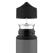 Chubby Gorilla - 75ML Stubby Unicorn Bottle - Transparent Black Bottle / Black Cap - V3 - Copackr.com