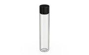 Spiral CR - Tube 115mm with Inner Seal & Tamper - Clear Natural (Transparent) with Opaque Black Lid - Copackr.com