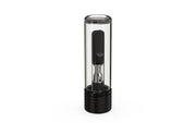 510 Cartridge Spiral CR Container Flat Top - Clear Natural With Opaque Black Lid - Copackr.com