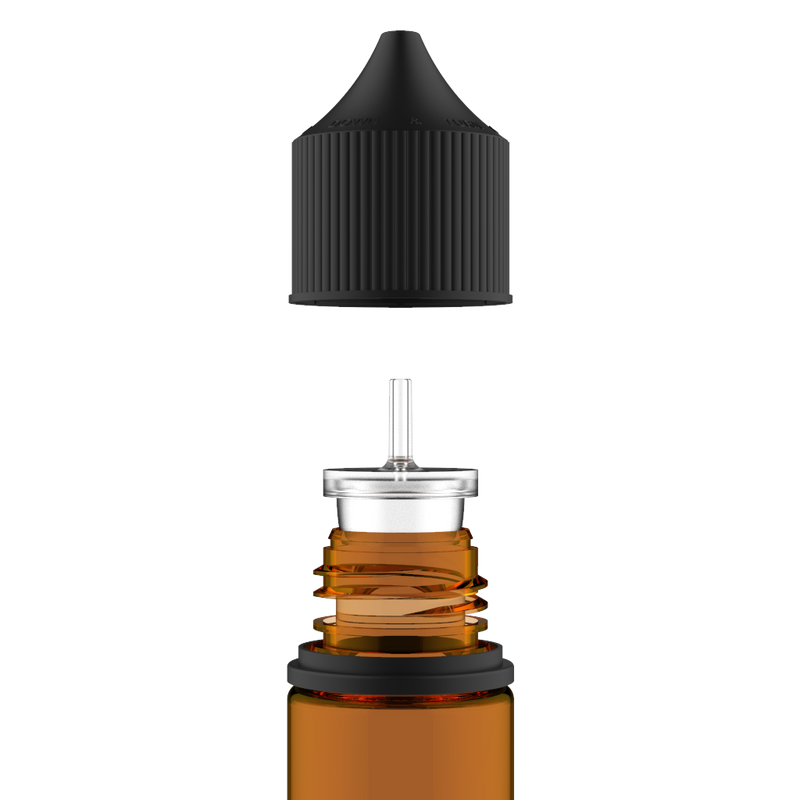 Chubby Gorilla - 50ML Unicorn Bottle - Amber Bottle / Black Cap - V3 - Copackr.com