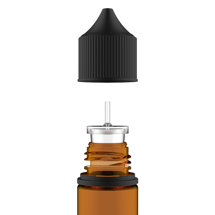 Chubby Gorilla - 50ML Unicorn Bottle - Amber Bottle / Black Cap - V3 - Copackr.com