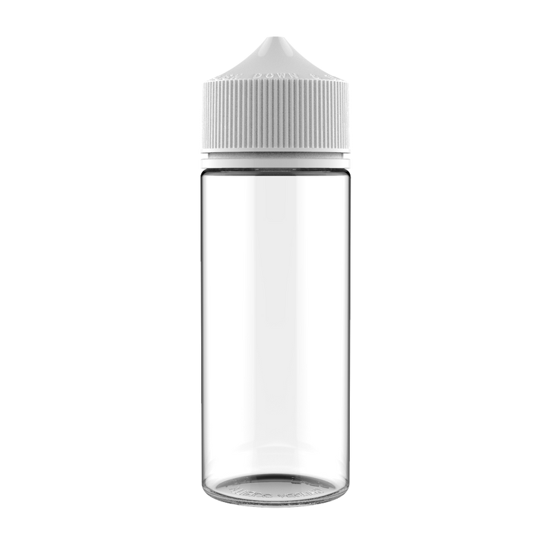 Chubby Gorilla Chubby Gorilla - 120ML Unicorn Bottle - Clear Bottle / White Cap - V3