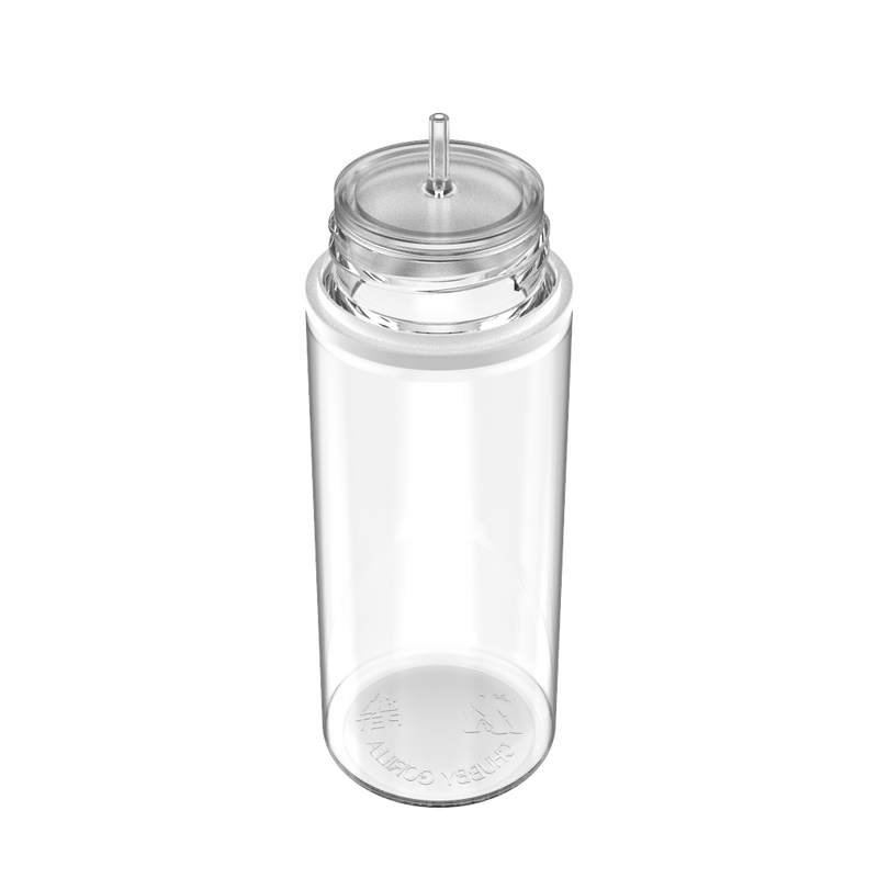 Chubby Gorilla Chubby Gorilla - 120ML Unicorn Bottle - Clear Bottle / White Cap - V3