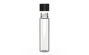 Spiral CR - Tube 95mm with Inner Seal & Tamper - Clear Natural (Transparent) with Opaque Black Lid - Copackr.com