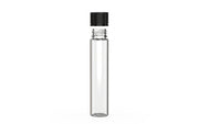 Spiral CR - Tube 115mm with Inner Seal & Tamper - Clear Natural (Transparent) with Opaque Black Lid - Copackr.com