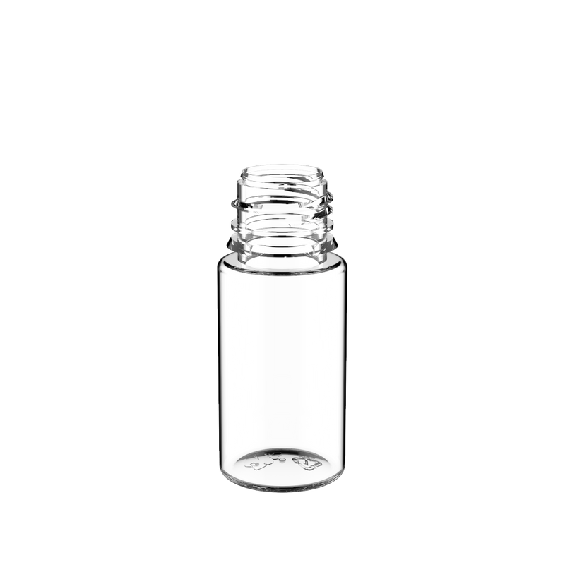 Chubby Gorilla Chubby Gorilla - 30ML Stubby Unicorn Bottle - Clear Bottle / Black Cap - V3