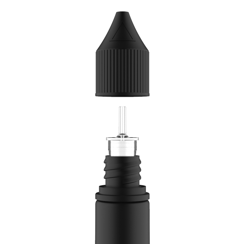 Chubby Gorilla - 10ML Unicorn Bottle - Solid Black Bottle / Black Cap - V3 - Copackr.com