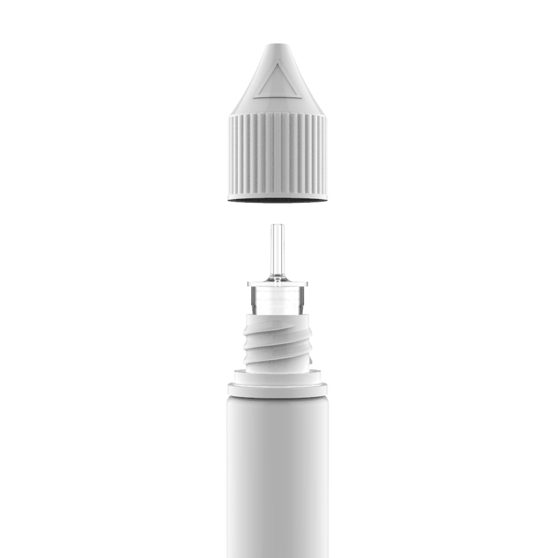 Chubby Gorilla - 20ML Unicorn Bottle - Solid White Bottle / White Cap - V3 - Copackr.com
