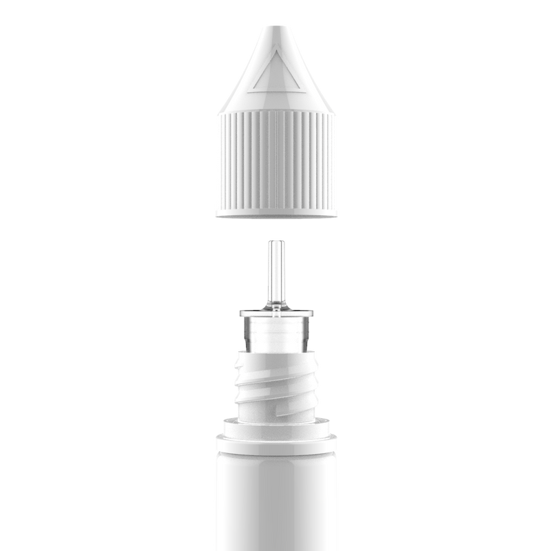 Chubby Gorilla - 10ML Unicorn Bottle - Solid White Bottle / White Cap - V3 - Copackr.com