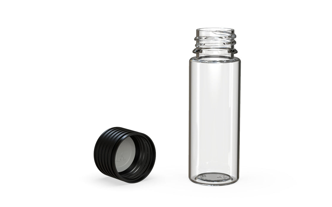 Spiral CR - Tube 65mm - Clear Natural (Transparent) with Opaque Black Lid