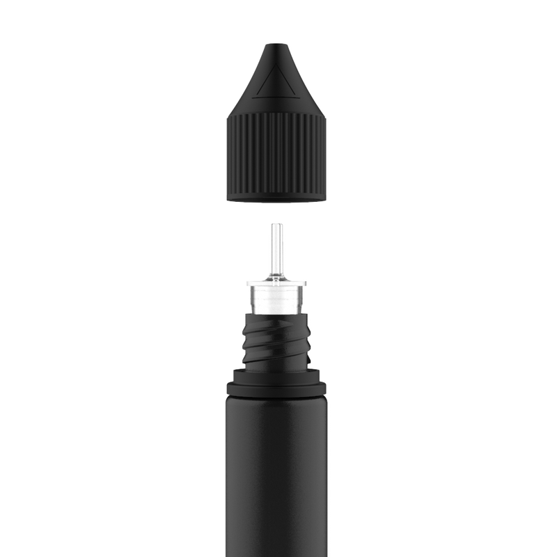 Chubby Gorilla - 20ML Unicorn Bottle - Solid Black Bottle / Black Cap - V3 - Copackr.com