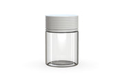 120CC/4FL.OZ/120ML Spiral CR - Container With Inner Seal & Tamper - Clear Natural With Opaque White Lid - Copackr.com