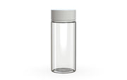 240CC/8FL.OZ Spiral CR - Container With Inner Seal & Tamper - Clear Natural With Opaque White Lid - Copackr.com