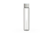 Spiral CR - Tube 115mm with Inner Seal & Tamper - Clear Natural (Transparent) with Opaque White Lid - Copackr.com