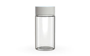 180CC/6FL.OZ Spiral CR - Container With Inner Seal & Tamper - Clear Natural With Opaque White Lid - Copackr.com