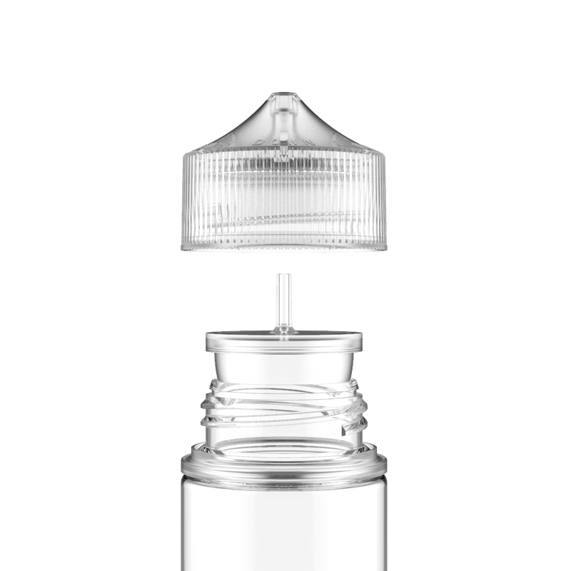 Chubby Gorilla - 60ML Stubby Unicorn Bottle - Clear Bottle / Natural Cap - V3 - Copackr.com