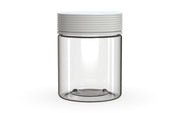 550CC/18.5FL.OZ Spiral CR - XL Container With Inner Seal & Tamper - Clear Natural With Opaque White Lid - Copackr.com