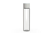 Spiral CR - Tube 95mm with Inner Seal & Tamper - Clear Natural (Transparent) with Opaque White Lid - Copackr.com