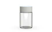 150CC/5OZ Spiral CR - Container With Inner Seal & Tamper - Clear Natural With Opaque White Lid - Copackr.com